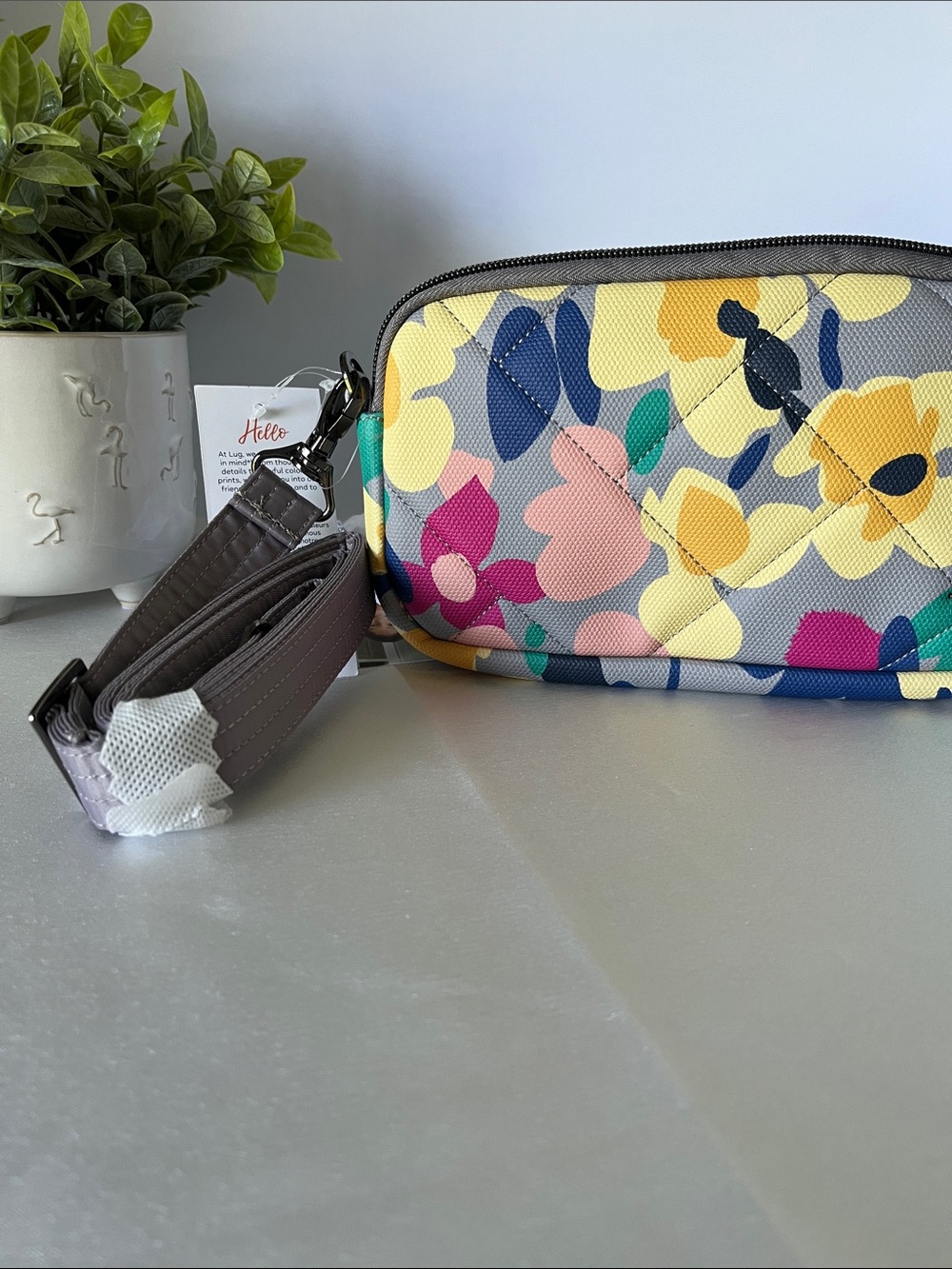 LUG - Coupe XL Matte Luxe VL Convertible Crossbody Bag in Wildflower Multi - Picture 4 of 13